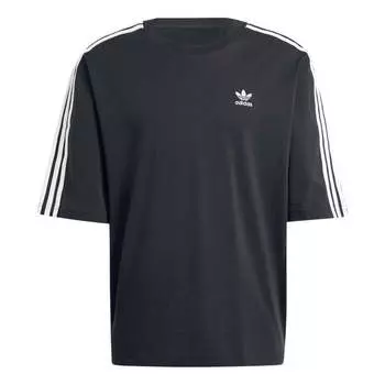 Футболка adidas Adicolor Oversized T-shirt Asia Sizing 'Black White', черный