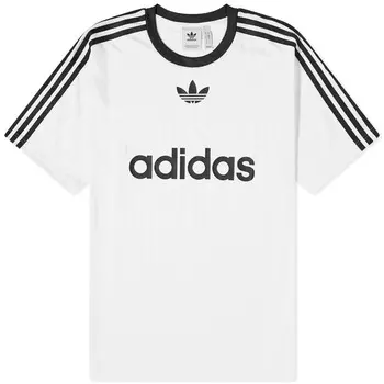 Футболка Adidas Adicolor Poly, белый/черный