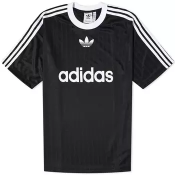 Футболка Adidas Adicolor Poly, черный/белый