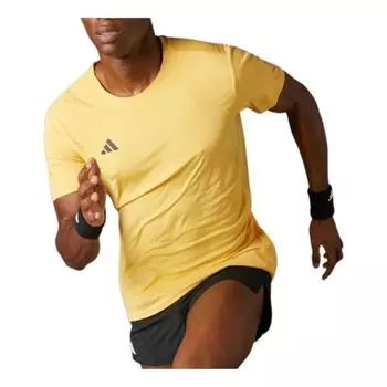 Футболка adidas Adizero Essentials Running T-shirt Asia Sizing 'Yellow', желтый