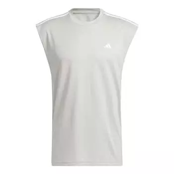 Футболка adidas All-World Sleeveless Tank Tee 'Metal Grey' IC2467, серый
