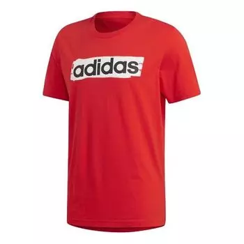 Футболка adidas Alphabet Logo Sports Short Sleeve Red, красный