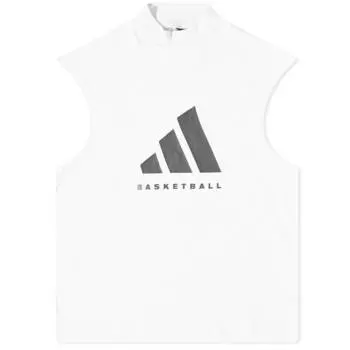Футболка Adidas Basketball Sleeveless Logo, белый
