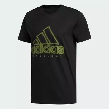 Футболка Adidas Basketball Wanted Logo, черный