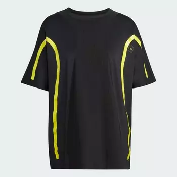 Футболка Adidas By Stella Mccartney Truepace Running Loose, черный/желтый