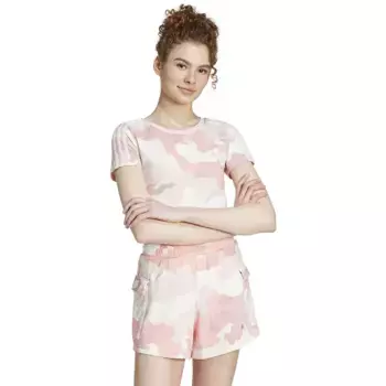 Футболка adidas Camo 3 Stripes Baby, розовый