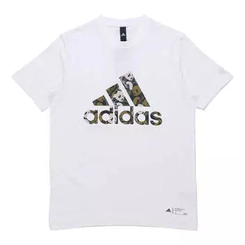 Футболка adidas China Tee M Panda Crew Neck Sports Short Sleeve White, белый