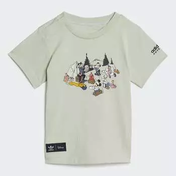 Футболка adidas Disney Mickey and Friends, светло-зеленый/принт