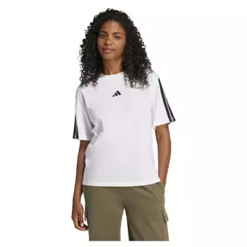 Футболка adidas Essentials 3 Stripes Boyfriend, белый