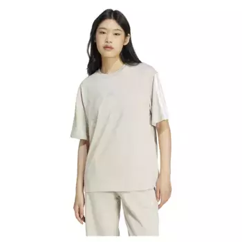 Футболка adidas Essentials 3 Stripes Boyfriend, бежевый