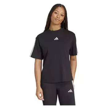 Футболка adidas Essentials 3 Stripes Boyfriend, черный