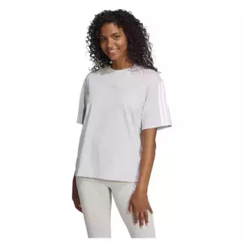Футболка adidas Essentials 3 Stripes Boyfriend, серый