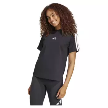 Футболка adidas Essentials 3 Stripes Cotton, черный