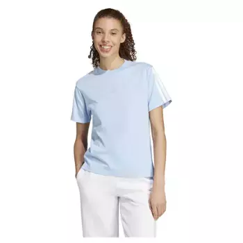 Футболка adidas Essentials 3 Stripes Cotton, синий