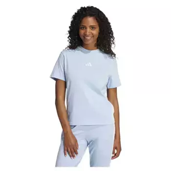 Футболка adidas Essentials 3 Stripes Cotton, синий