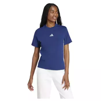 Футболка adidas Essentials 3 Stripes Cotton, синий