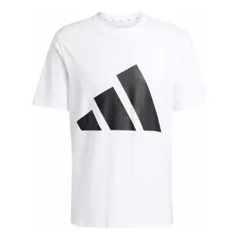 Футболка adidas Essentials Big Logo T-Shirt 'Black White', черный