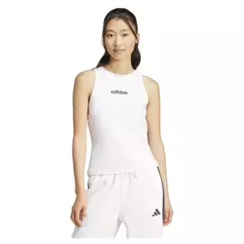 Футболка adidas Essentials Linear Slim Cotton, белый