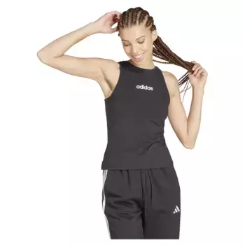 Футболка adidas Essentials Linear Slim Cotton, черный