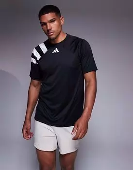 Футболка Adidas Football Fortore черного цвета Adidas Performance