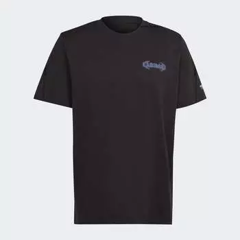 Футболка Adidas Graphic Campus, черный/синий