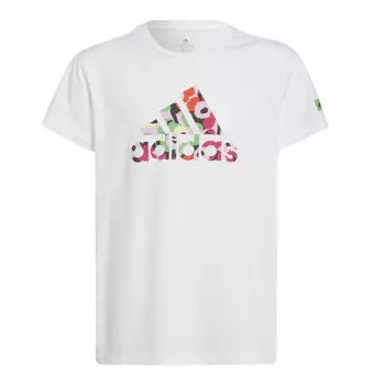 Футболка Adidas х Marimekko Aeroready Training Floral-Print, белый