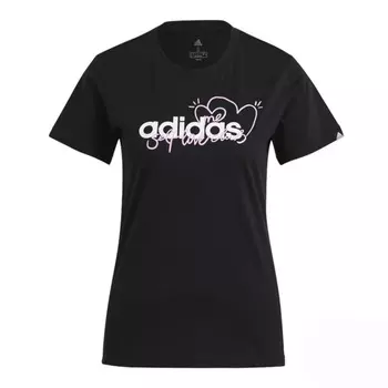 Футболка Adidas Heart Graphic, черный