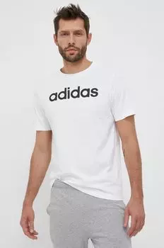 Футболка Adidas из хлопка adidas, белый