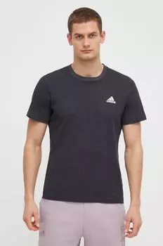 Футболка Adidas из хлопка adidas, серый