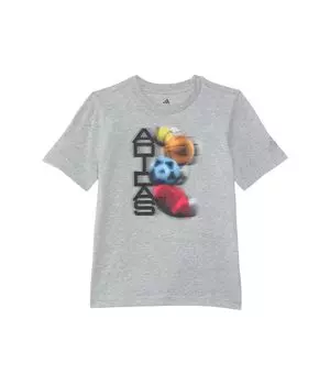 Футболка adidas Kids Distortion Multi Sport Heather Tee, цвет Medium Grey Heather