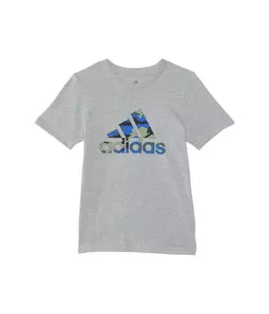Футболка adidas Kids France Camo Logo Heather Tee, цвет Grey Heather