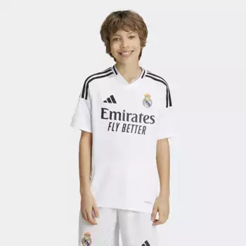 Футболка Adidas Kids' Home ФК «Реал Мадрид» 2024-2025, белый