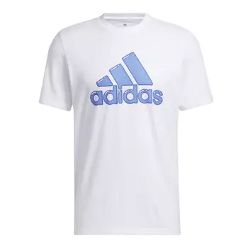 Футболка Adidas Logo Pen Fill - Sportswear Graphic, белый