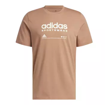 Футболка Adidas Lounge Graphic, оранжевый