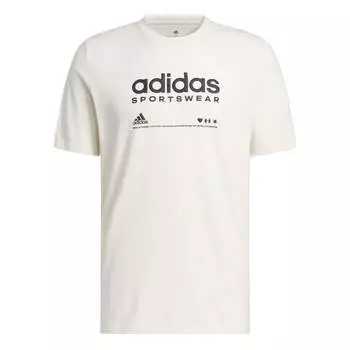 Футболка adidas Lounge Graphic Tee 'Non Dyed', белый