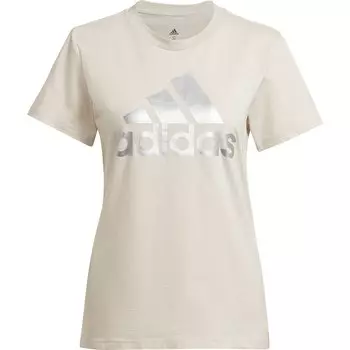 Футболка adidas Loungewear Essentials Logo, бежевый