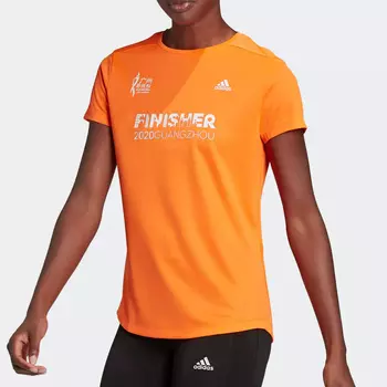 Футболка Adidas, оранжевый/белый