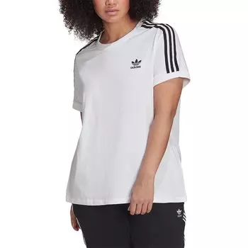 Футболка adidas Originals 3 Stripes Big, белый