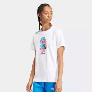 Футболка adidas Originals adi Orbic Graphic Tee, белый/белый