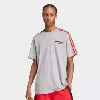 Футболка adidas Originals adicolor Adibreak T-Shirt, серый/красный