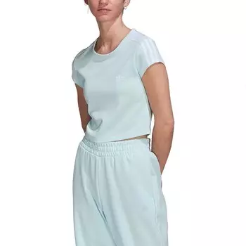 Футболка adidas Originals Adicolor Classics Crop 3 Stripes, синий