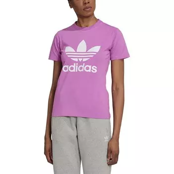 Футболка adidas Originals Adicolor Classics Trefoil, фиолетовый