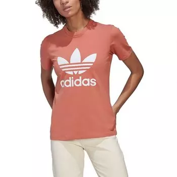Футболка adidas Originals Adicolor Classics Trefoil, оранжевый