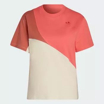 Футболка Adidas Originals Adicolor Colorblock, белый/мультиколор