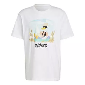 Футболка Adidas Originals Adventure Graphic Tee HZ1145, белый