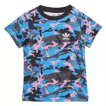 Футболка adidas Originals Allover Print Camo, синий