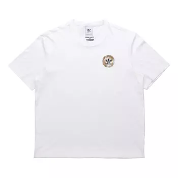Футболка Adidas originals Artist Tee Ss Pattern Printing Sports Male White, Белый