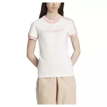 Футболка adidas Originals Badge Slim 3 Stripes, белый