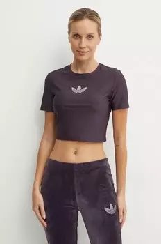 Футболка adidas Originals Bling Tee, фиолетовый
