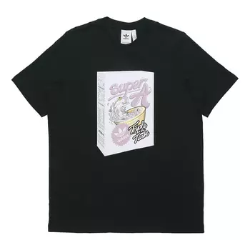 Футболка Adidas originals Bodega Super A Printing Round Neck Short Sleeve Black, Черный